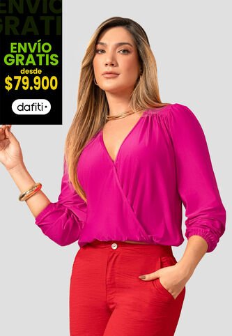 Blusa Mujer Magenta Vivo Mp 112577 MP