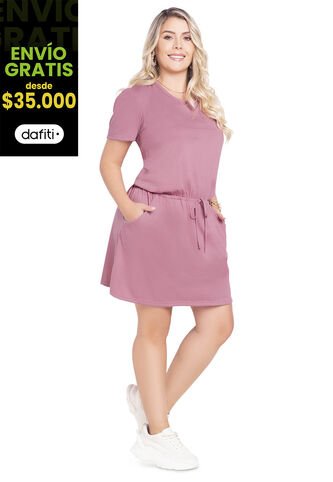 Vestido Corto Mujer Palo De Rosa Mp 93525 MP