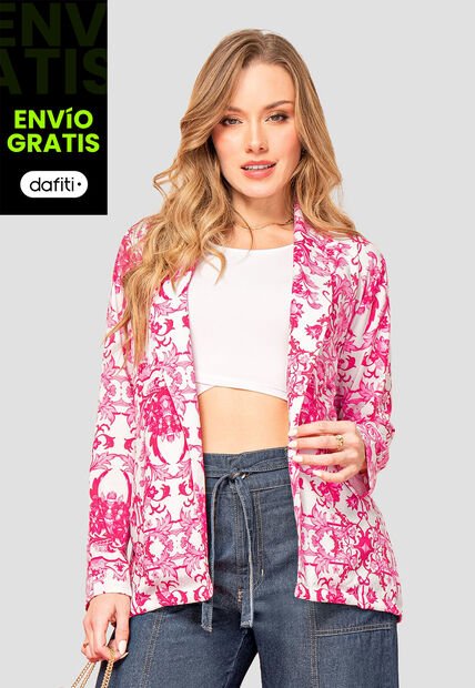 Blazer Mujer Estampado Mp 107471