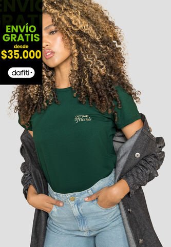 Camiseta Mujer Verde Pino Mp 113728 MP