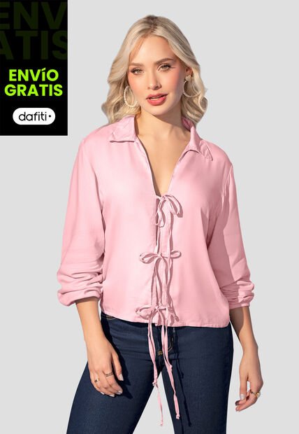 Blusa Mujer Rosa Polvo Mp 107854