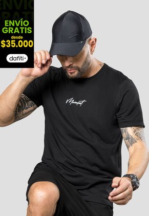 Camiseta Hombre Negro Mp 100495