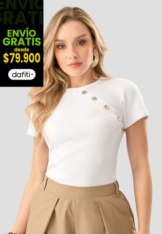 Blusa Mujer Blanco Mp 112246 MP
