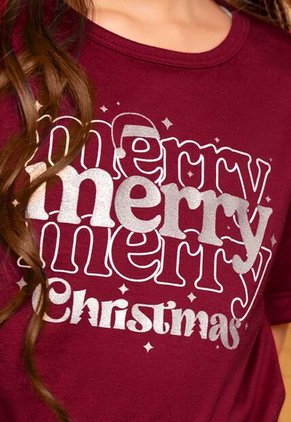 Camiseta Infantil Femenino Merlot Mp 112822