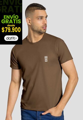 Camiseta Hombre Chocolate Mp 7766 MP