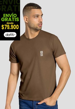 Camiseta Hombre Chocolate Mp 7766