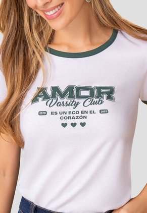 Camiseta Mujer Blanco Mp 111996