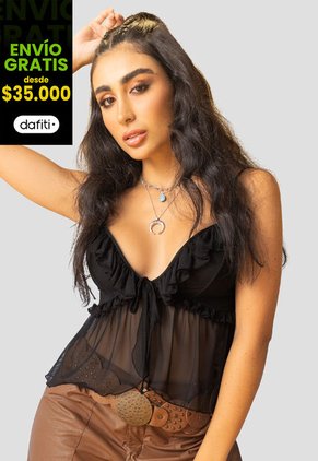 Blusa Mujer Negro Mp 107781