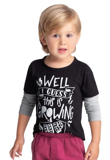 Camibuzo Infantil Bebé Negro Mp 57309