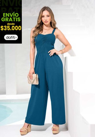 Enterizo Largo Exterior Azul Petróleo Mp 1064 MP