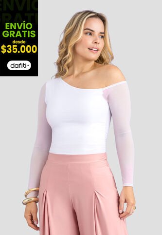 Blusa Mujer Blanco Mp 113625 MP