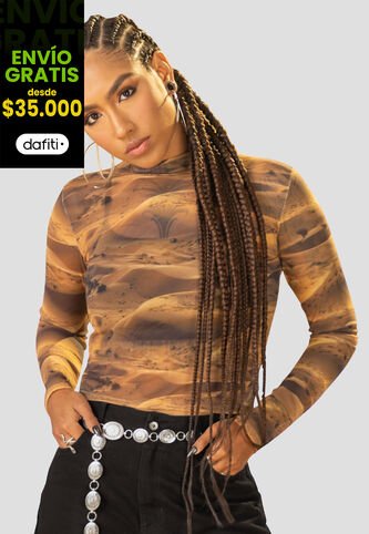 Camibuzo Mujer Estampado Mp 107780 MP