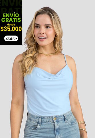 Blusa Mujer Azul Baby Mp 113857 MP