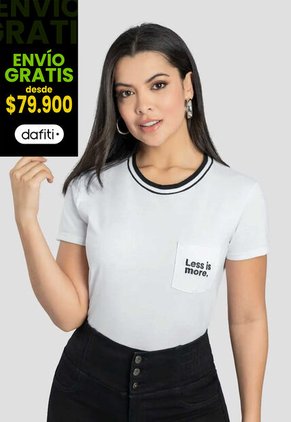 Camiseta Mujer Blanco Mp 111396