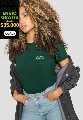 Camiseta Mujer Verde Pino Mp 113728 MP