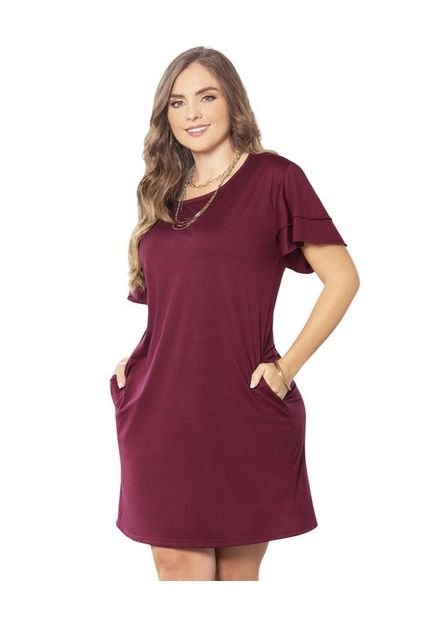 Vestido MP 75802 Vinotinto