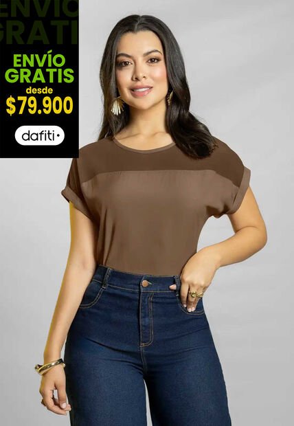 Blusa Mujer Chocolate Mp 111779