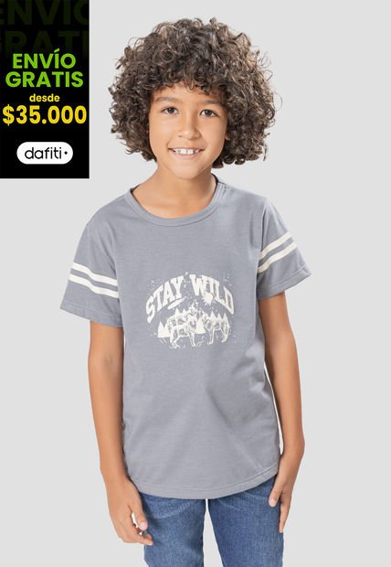 Camiseta Infantil Femenino Gris Mp 105113