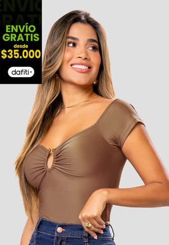 Blusa Mujer Chocolate Mp 112653 MP