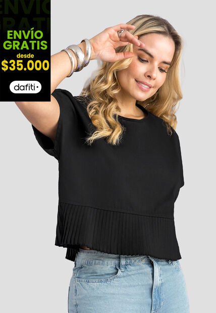 Blusa Mujer Negro Mp 113568