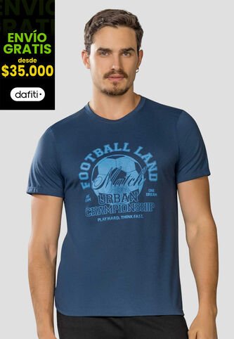 Camiseta Hombre Azul Profundo Mp 113611 MP