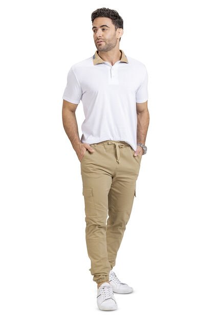 Polo Hombre Blanco Mp 4683