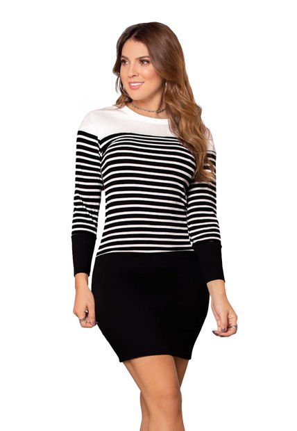 Vestido Mujer Negro Mp 77275