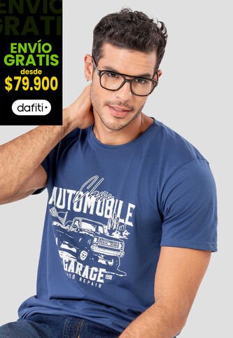 Camiseta Hombre Azul Profundo Mp 114488 MP