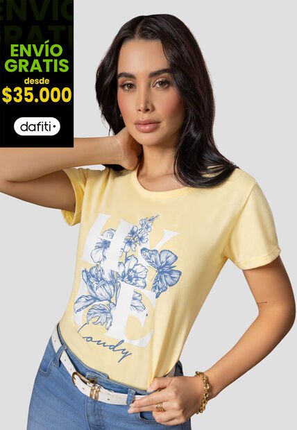 Camiseta Mujer Piña Colada Mp 112397