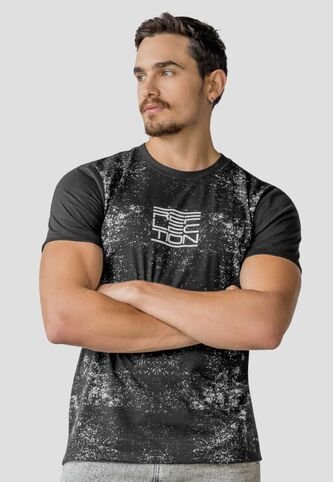 Camiseta Hombre Negro Mp 113659 MP