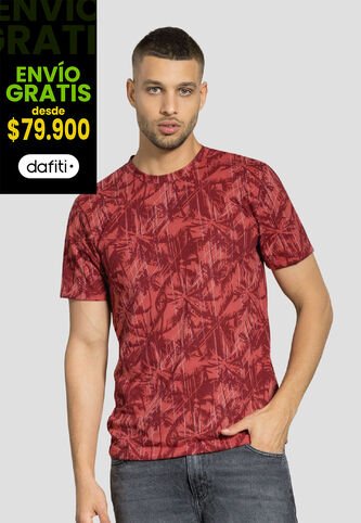 Camiseta Hombre Estampado Merlot Mp 112119 MP