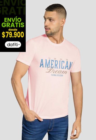 Camiseta Hombre Rosa Mp 111913 MP