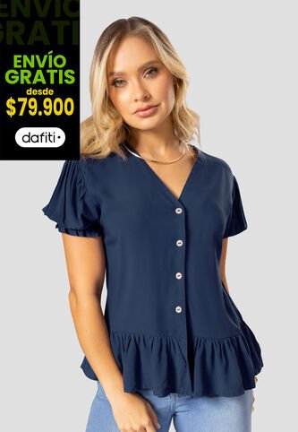 Blusa Mujer Azul Profundo Mp 112052 MP
