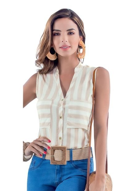 Camisa Beige MP 69858