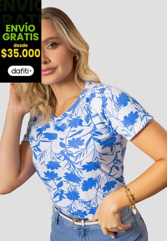 Camiseta Mujer Estampado Mp 112390 MP