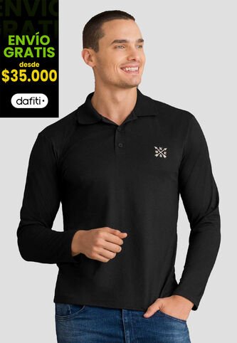 Camibuzo Hombre Negro Mp 105401 MP