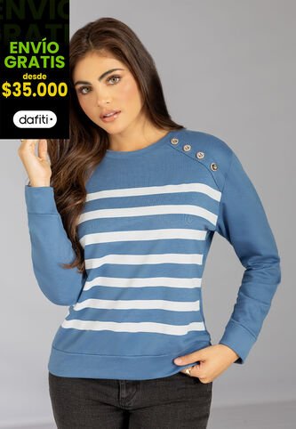 Buzo Mujer Azul Indigo Mp 113077 MP