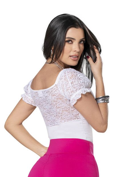 Camiseta Mujer Blanco Mp 9484
