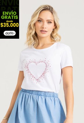 Camiseta Mujer Blanco Mp 106612