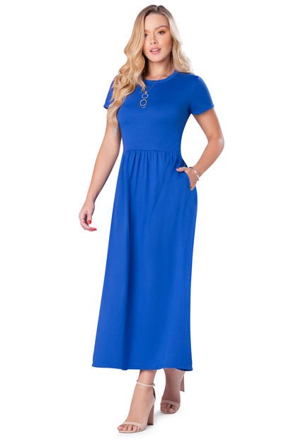 Vestido Mujer Azul Mp 69903