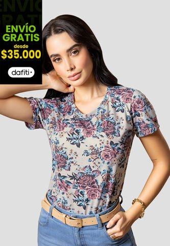 Camiseta Mujer Estampado Mp 112392 MP