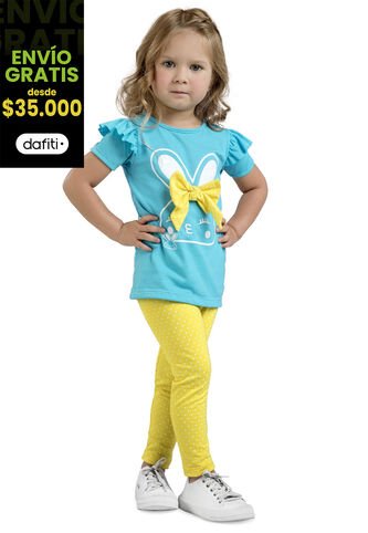 Conjunto Infantil Azul Turquesa Mp 72071 MP