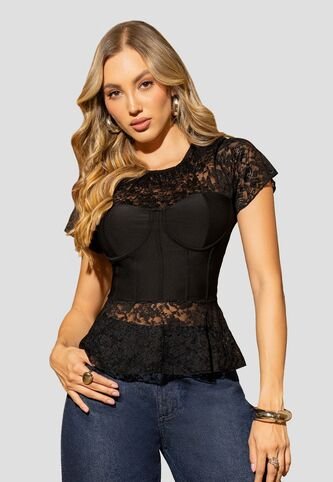Blusa Mujer Negro Mp 113003 MP