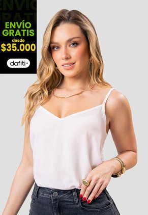 Blusa Mujer Blanco Mp 112385