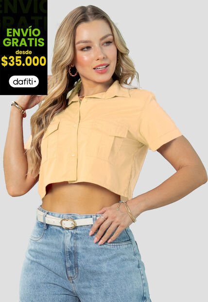 Camisa Mujer Marfil Mp 143