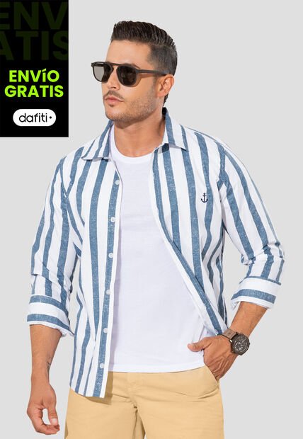 Camisa Hombre Estampado Mp 106141