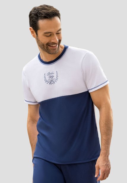 Camiseta Hombre Azul Profundo Mp 110752