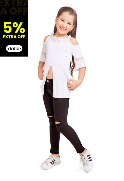 Jeans Niña Negro Mp 40459
