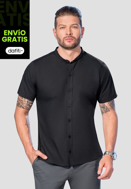 Camisa Hombre Negro Mp 105331