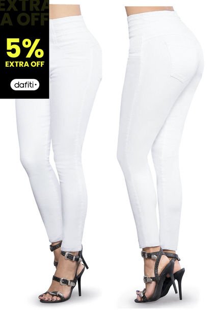 Pantalón Mujer Blanco Mp 69435